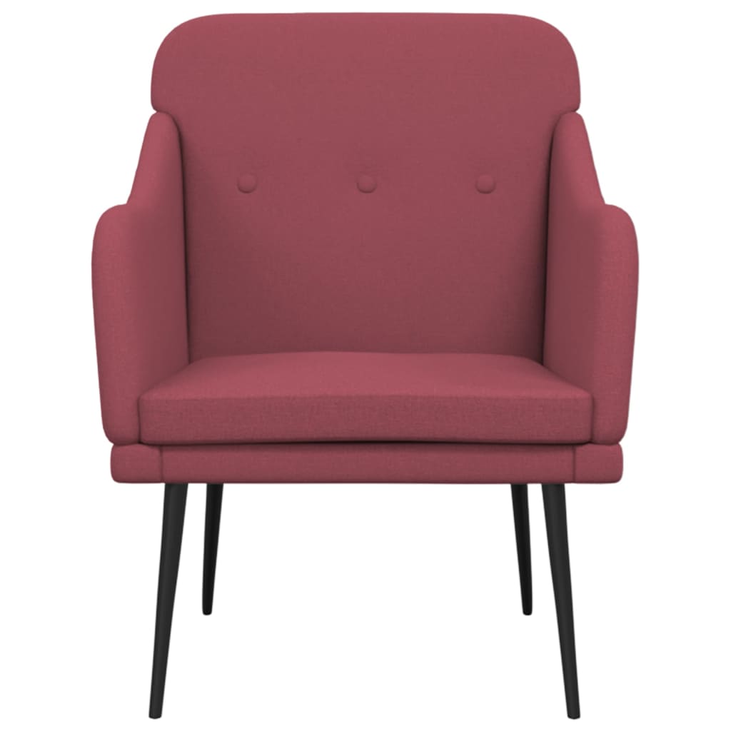 Armchair Wine Red 63x76x80 cm Fabric