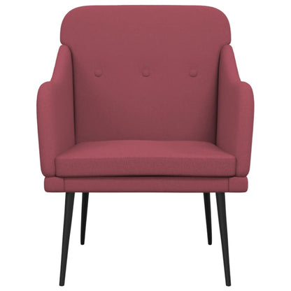 Armchair Wine Red 63x76x80 cm Fabric