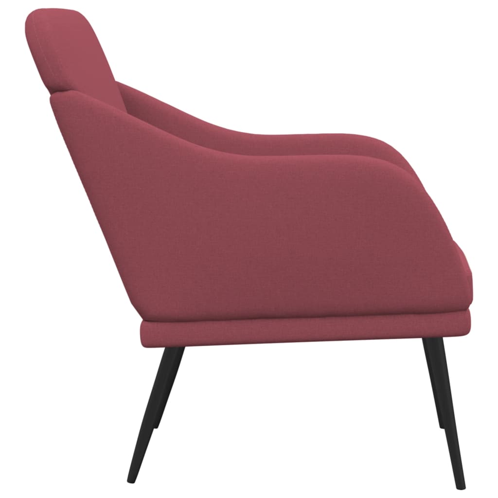 Armchair Wine Red 63x76x80 cm Fabric