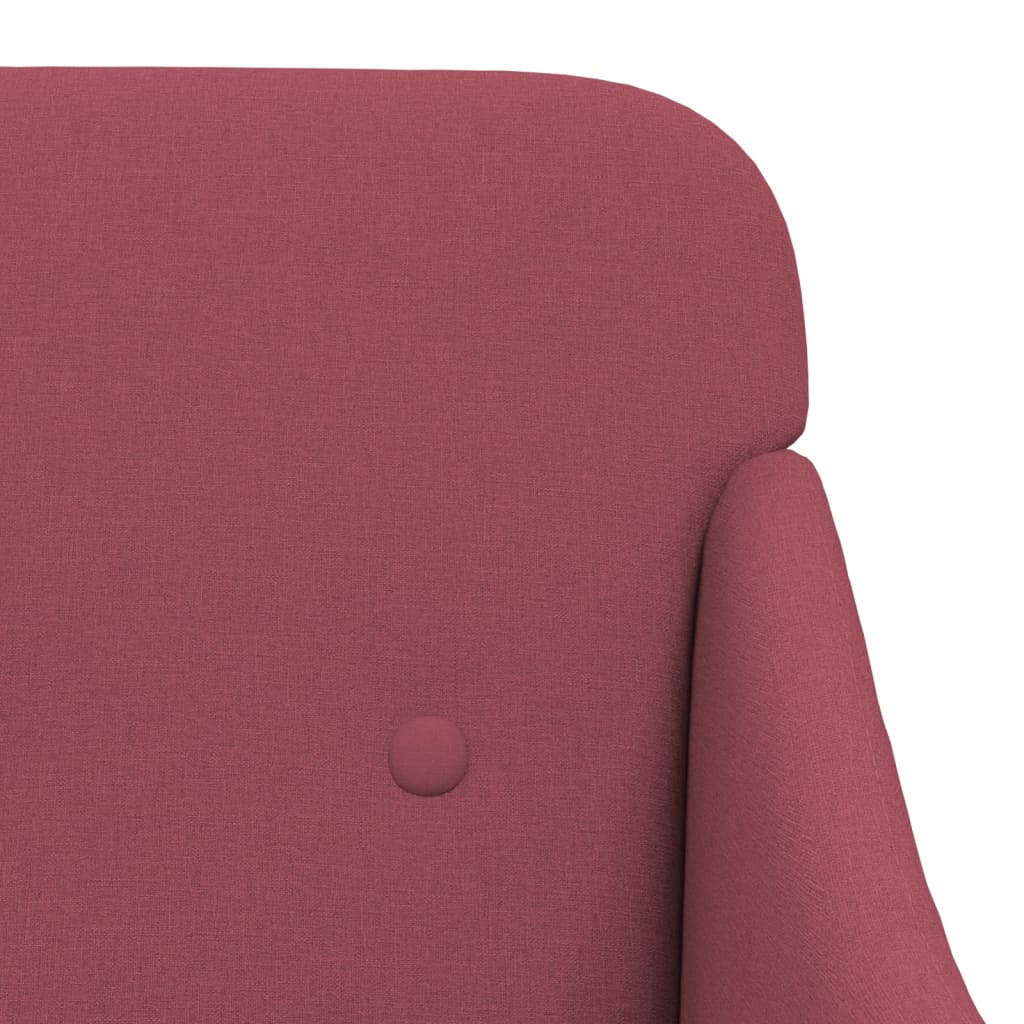 Armchair Wine Red 63x76x80 cm Fabric