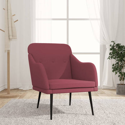 Armchair Wine Red 63x76x80 cm Fabric