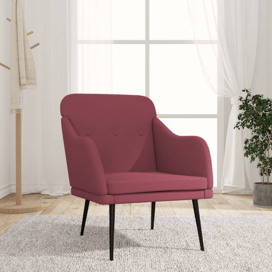 Armchair Wine Red 63x76x80 cm Fabric