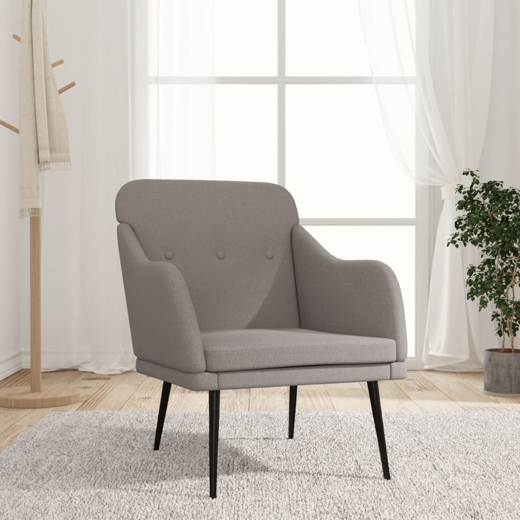 Armchair Taupe 63x76x80 cm Fabric