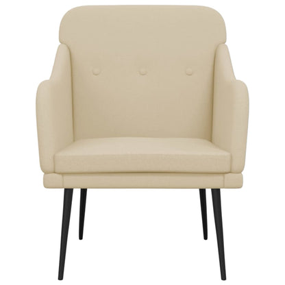 Armchair Cream 63x76x80 cm Fabric