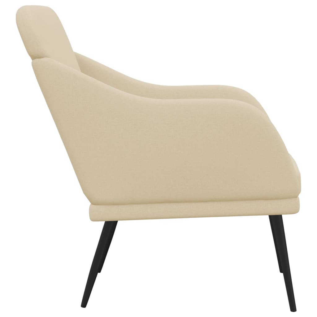 Armchair Cream 63x76x80 cm Fabric