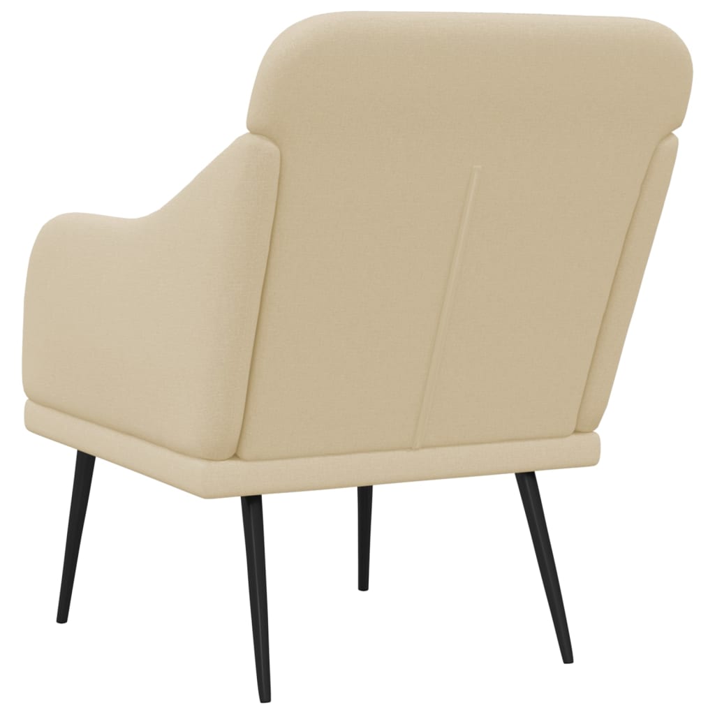 Armchair Cream 63x76x80 cm Fabric