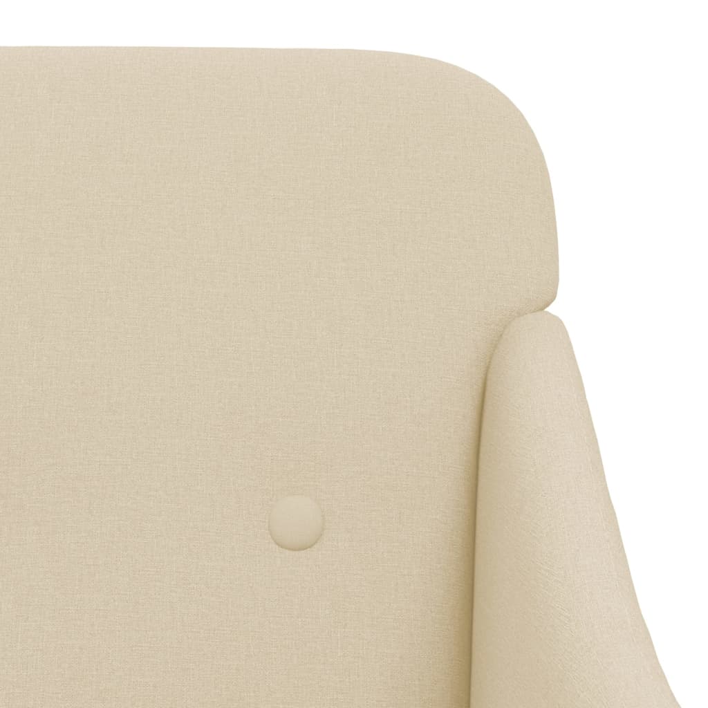 Armchair Cream 63x76x80 cm Fabric