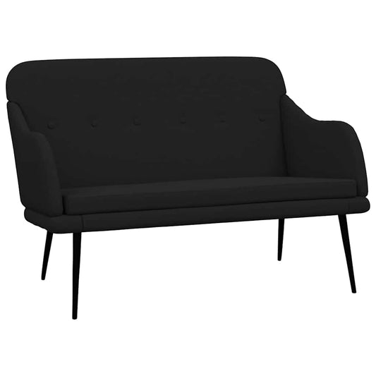 Bench Black 110x76x80 cm Fabric