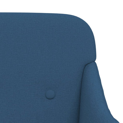 Bench Blue 110x76x80 cm Fabric
