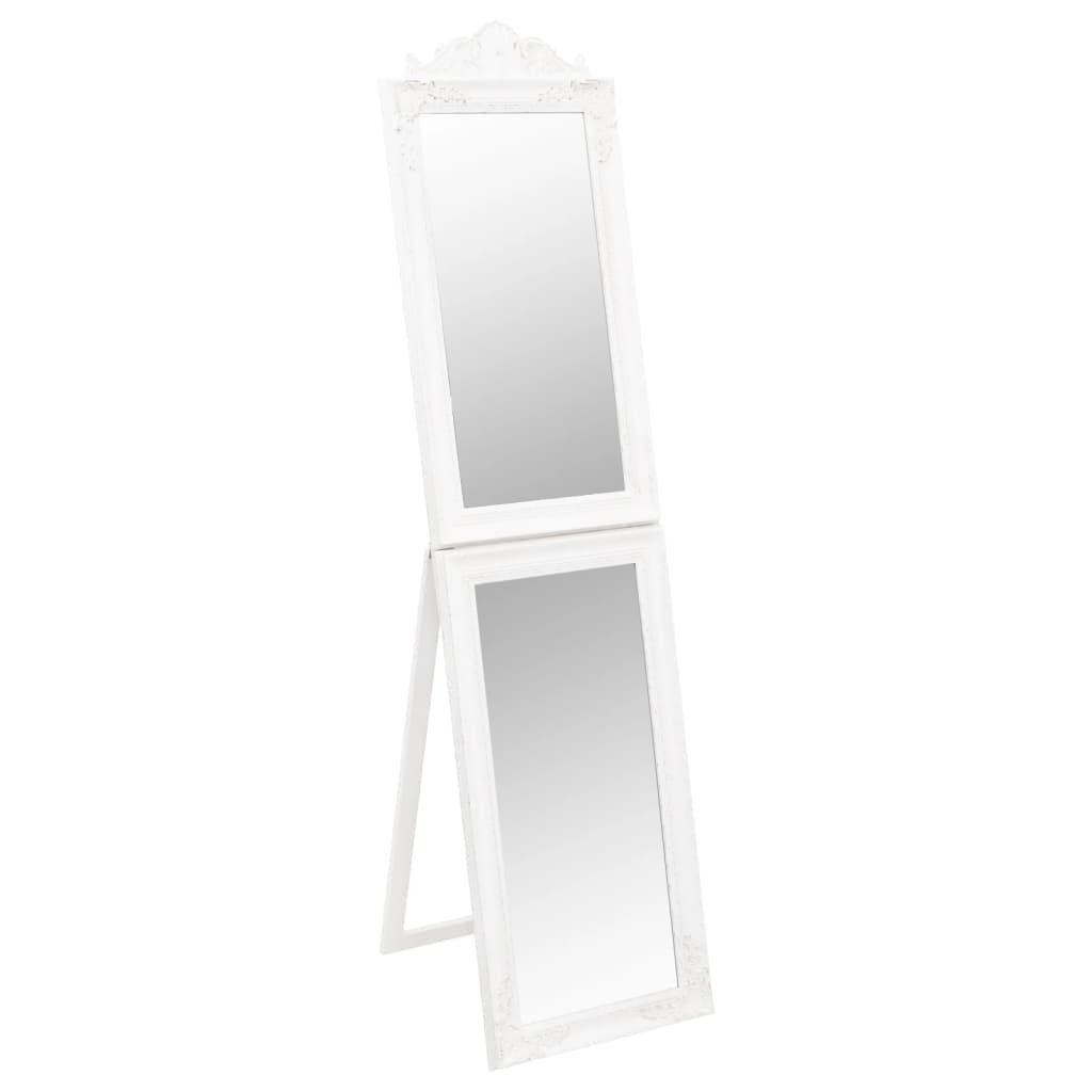 Free-Standing Mirror White 40x160 cm