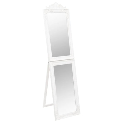 Free-Standing Mirror White 40x160 cm