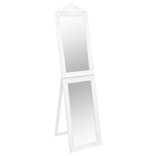 Free-Standing Mirror White 40x160 cm