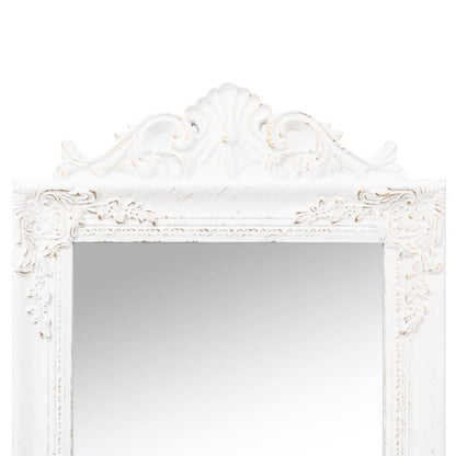 Free-Standing Mirror White 40x160 cm