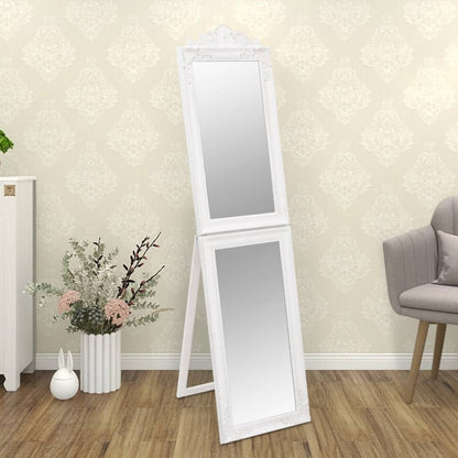 Free-Standing Mirror White 40x160 cm