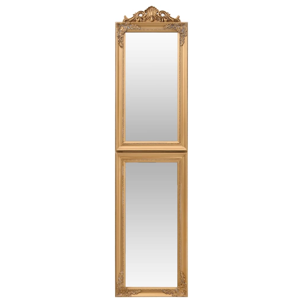 Free-Standing Mirror Gold 40x160 cm