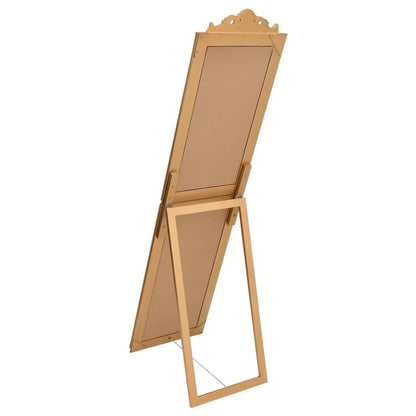 Free-Standing Mirror Gold 40x160 cm