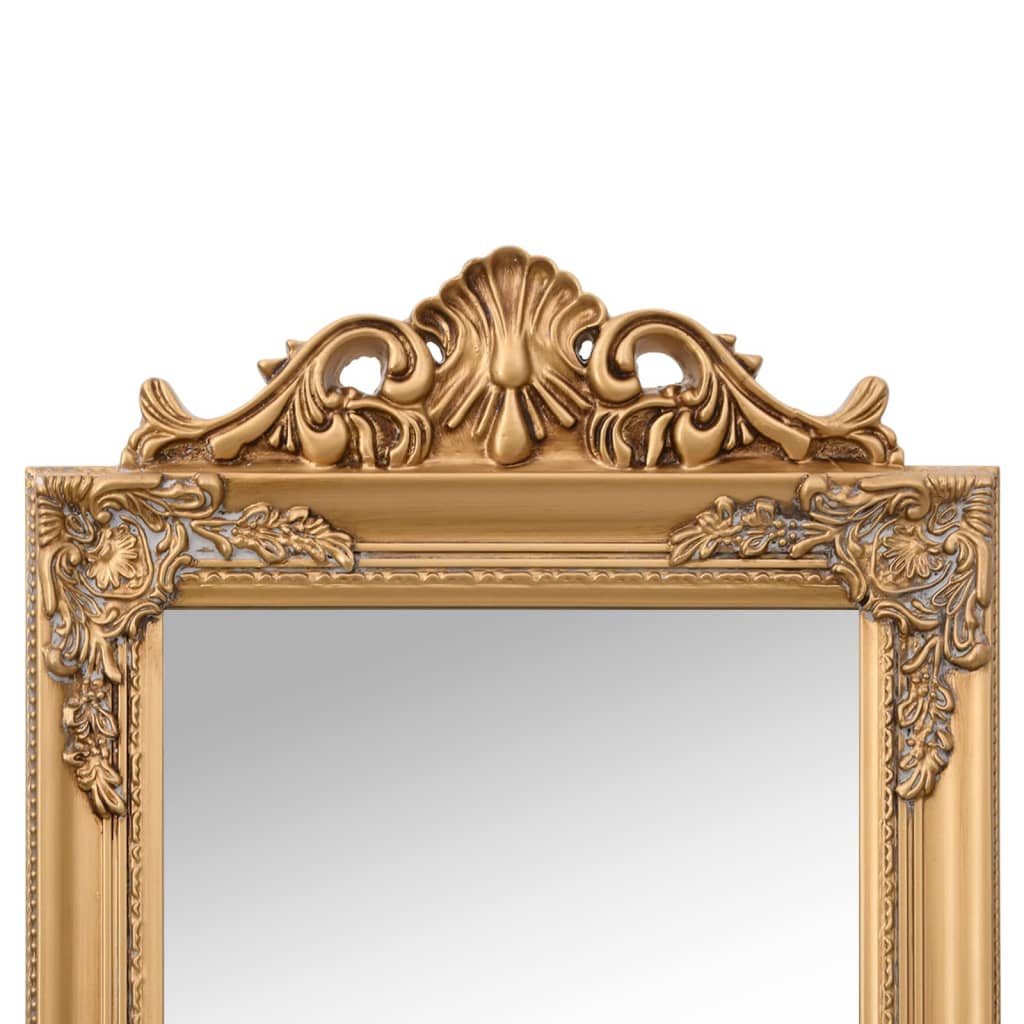 Free-Standing Mirror Gold 40x160 cm