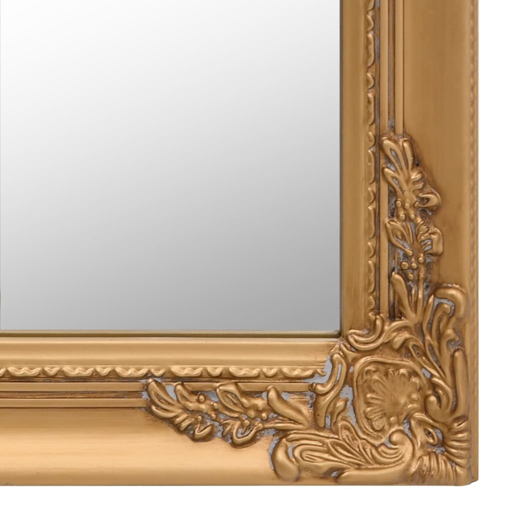 Free-Standing Mirror Gold 40x160 cm