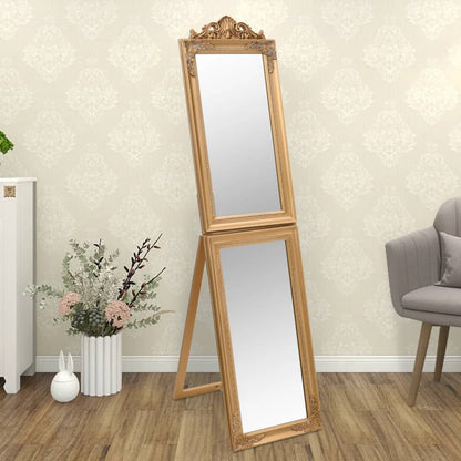Free-Standing Mirror Gold 40x160 cm
