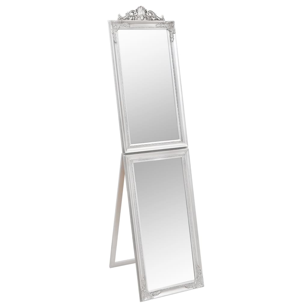 Free-Standing Mirror Silver 40x160 cm