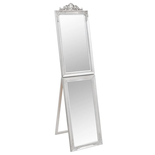 Free-Standing Mirror Silver 40x160 cm