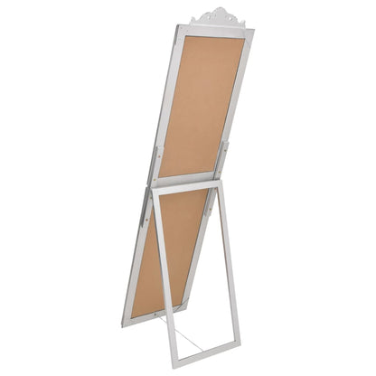 Free-Standing Mirror Silver 40x160 cm