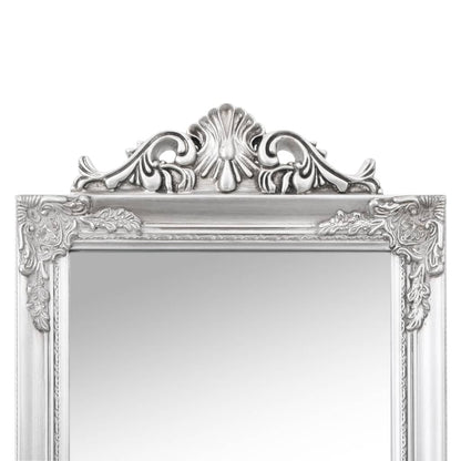 Free-Standing Mirror Silver 40x160 cm