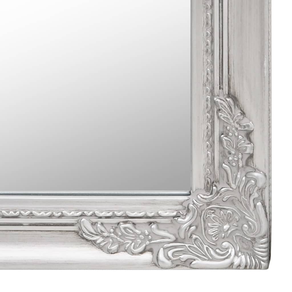 Free-Standing Mirror Silver 40x160 cm