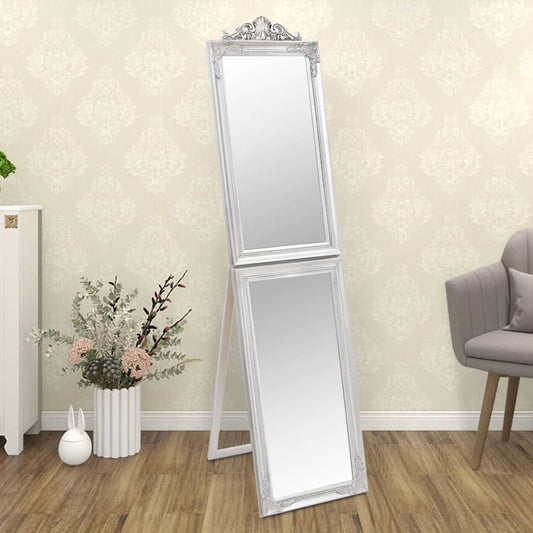Free-Standing Mirror Silver 40x160 cm