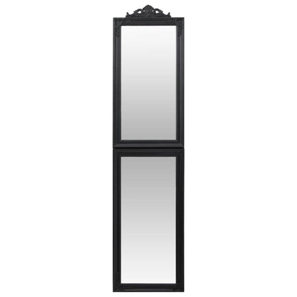 Free-Standing Mirror Black 40x160 cm
