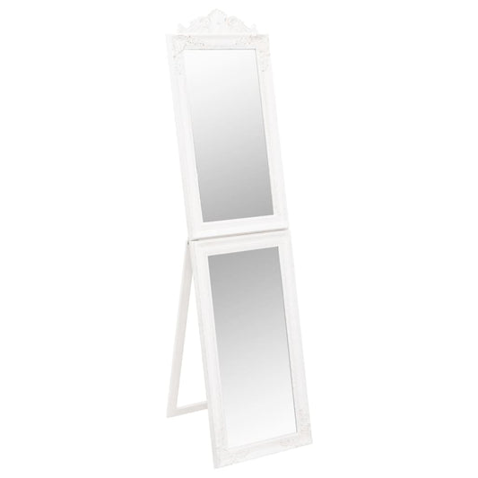 Free-Standing Mirror White 45x180 cm