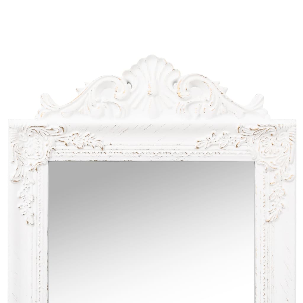 Free-Standing Mirror White 45x180 cm