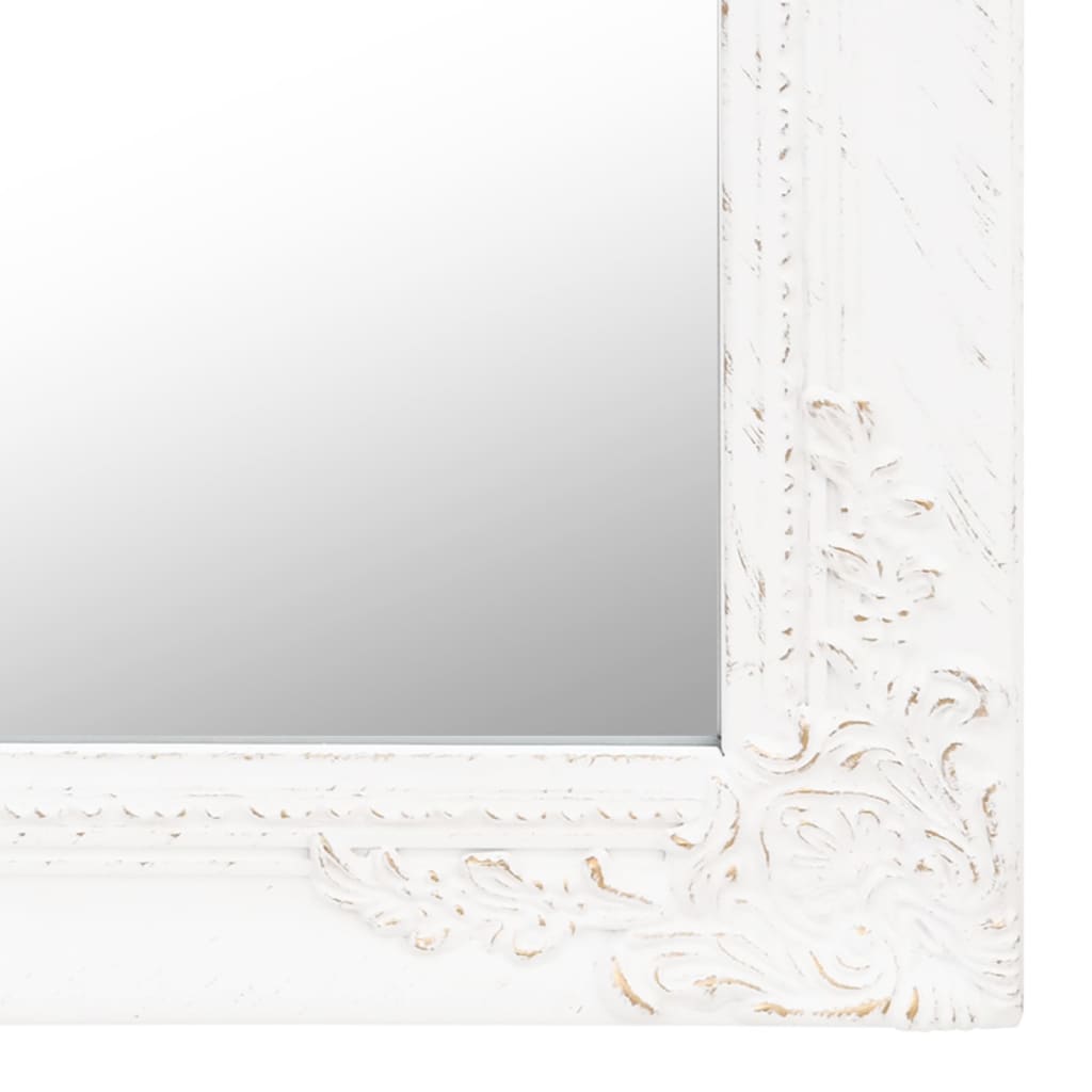 Free-Standing Mirror White 45x180 cm
