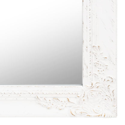 Free-Standing Mirror White 45x180 cm