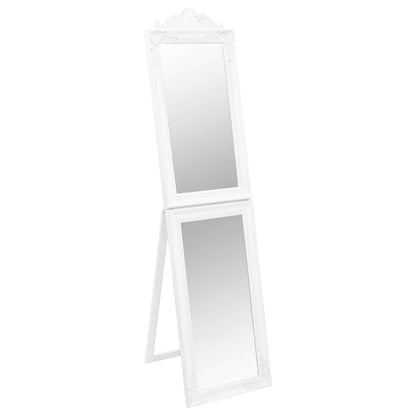 Free-Standing Mirror White 50x200 cm