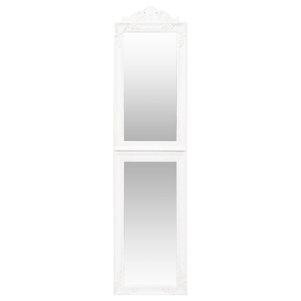 Free-Standing Mirror White 50x200 cm