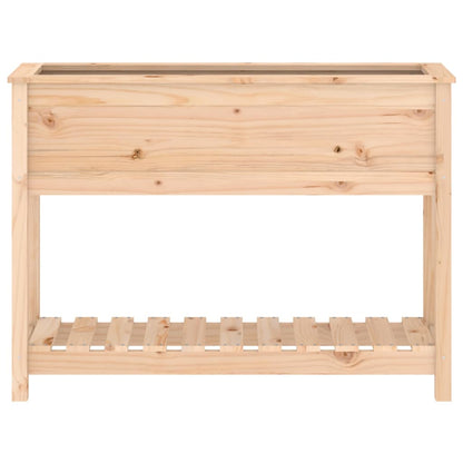 Planter with Shelf 111,5x34,5x81 cm Solid Wood Pine
