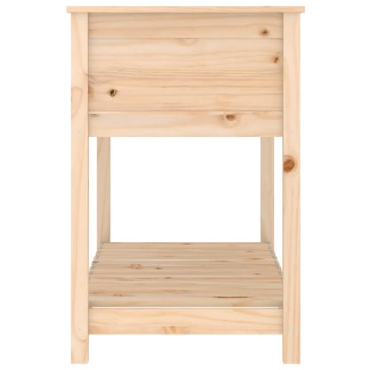 Planter with Shelf 111.5x54x81 cm Solid Wood Pine