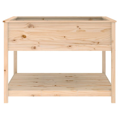 Planter with Shelf 111,5x111,5x81 cm Solid Wood Pine