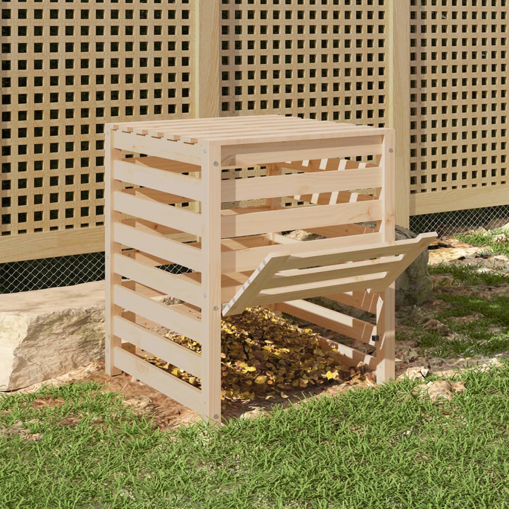 Composter 63,5x63,5x77,5 cm Solid Wood Pine