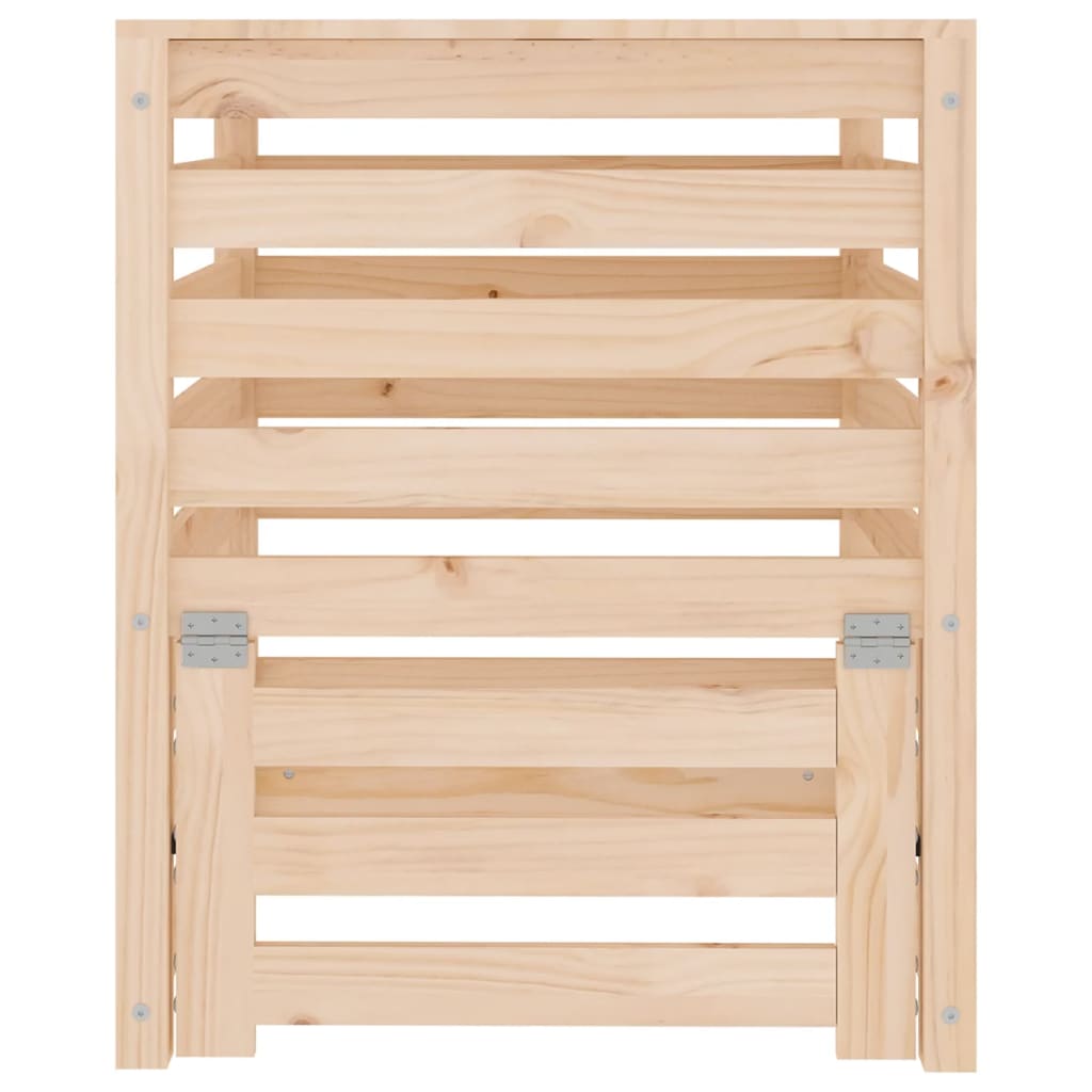 Composter 63,5x63,5x77,5 cm Solid Wood Pine