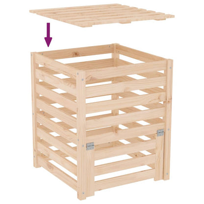 Composter 63,5x63,5x77,5 cm Solid Wood Pine