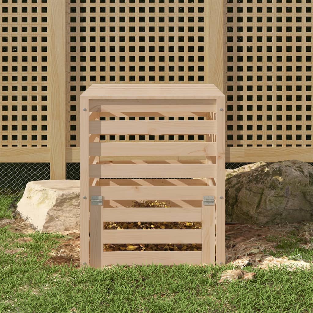 Composter 63,5x63,5x77,5 cm Solid Wood Pine