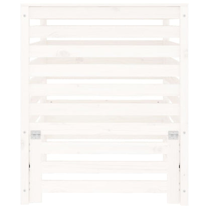 Composter White 82,5x82,5x99,5 cm Solid Wood Pine