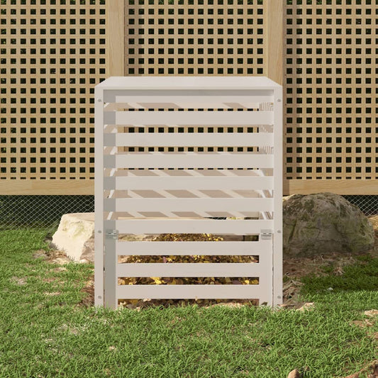 Composter White 82,5x82,5x99,5 cm Solid Wood Pine