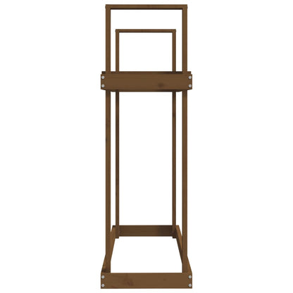 Firewood Rack Honey Brown 110x35x108.5 cm Solid Wood Pine