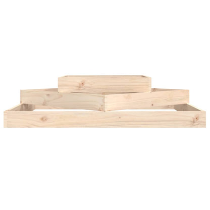 Planter 112x112x27 cm Solid Wood Pine
