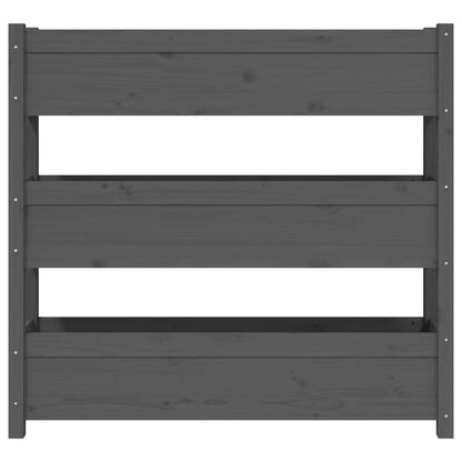 Planter Grey 112x25x104.5 cm Solid Wood Pine