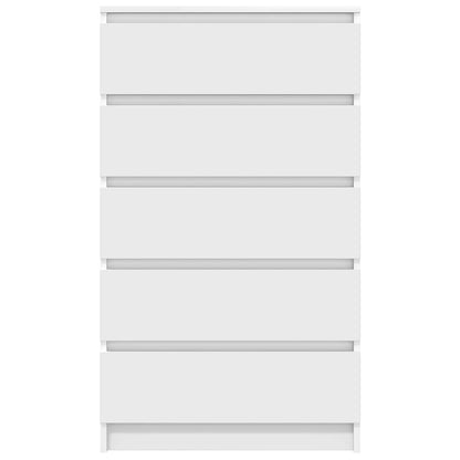 Drawer Cabinet White 60x36x103 cm Engineered Wood