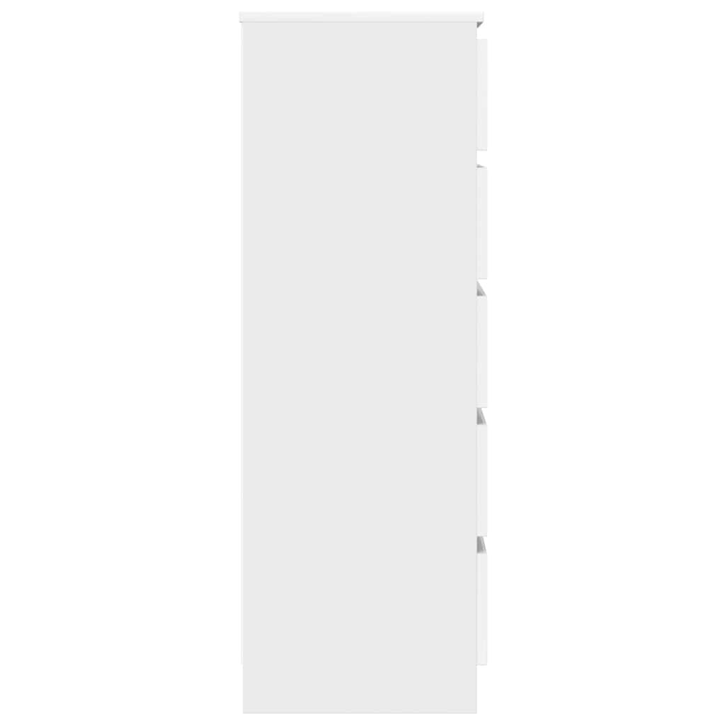 Drawer Cabinet White 60x36x103 cm Engineered Wood